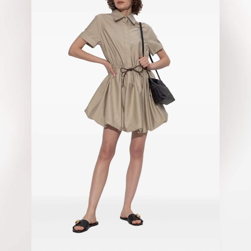 Loewe drawstring-waist bubble dress